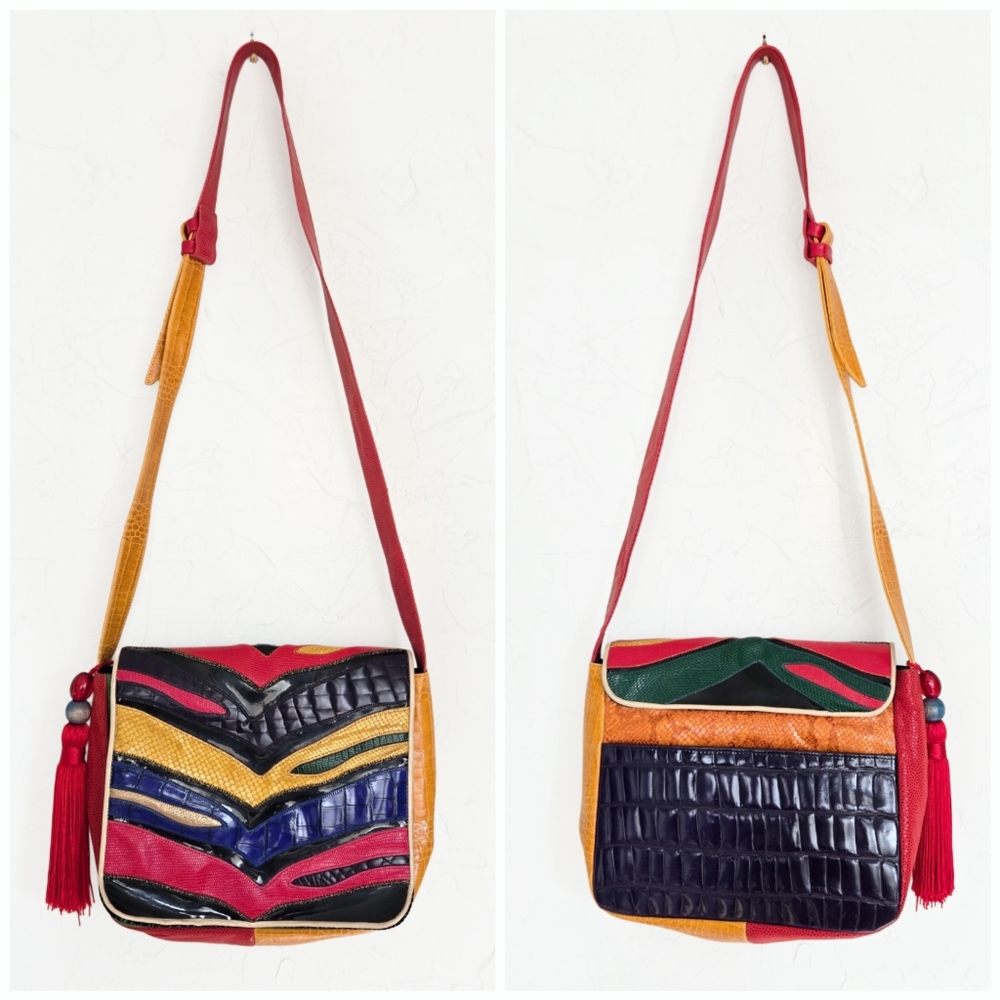 Sharif 80s Colorful Tassel Bag